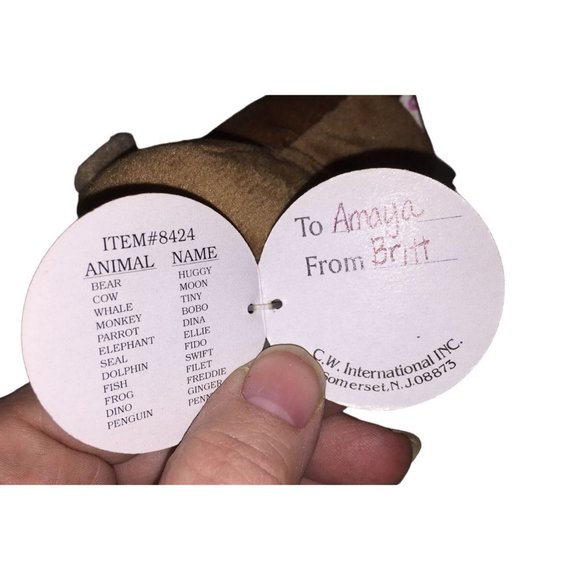 Cuddle Wit Brown and Beige Monkey Stuffed Animal Plush Toy- with tags - Picture 5 of 6